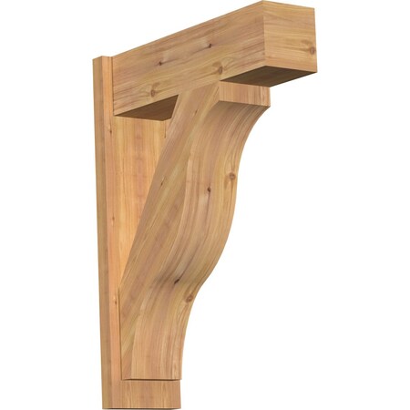 Ekena Millwork Funston Block Smooth Outlooker, Western Red Cedar, 7 1/2"W x 24"D x 32"H OUT08X24X32FST05SWR